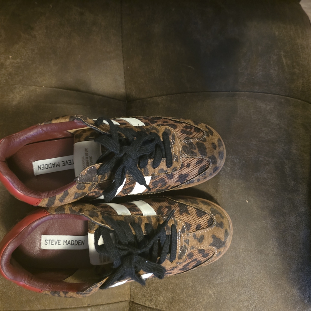 Steve Madden Leopard Print Sneakers